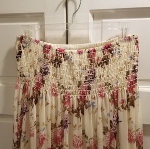 Floral maxi skirt